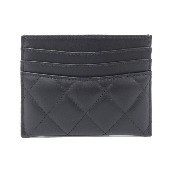 CHANEL Black Lambskin Leather Card Case 8.5cm x 11cm - Picture 2 of 4